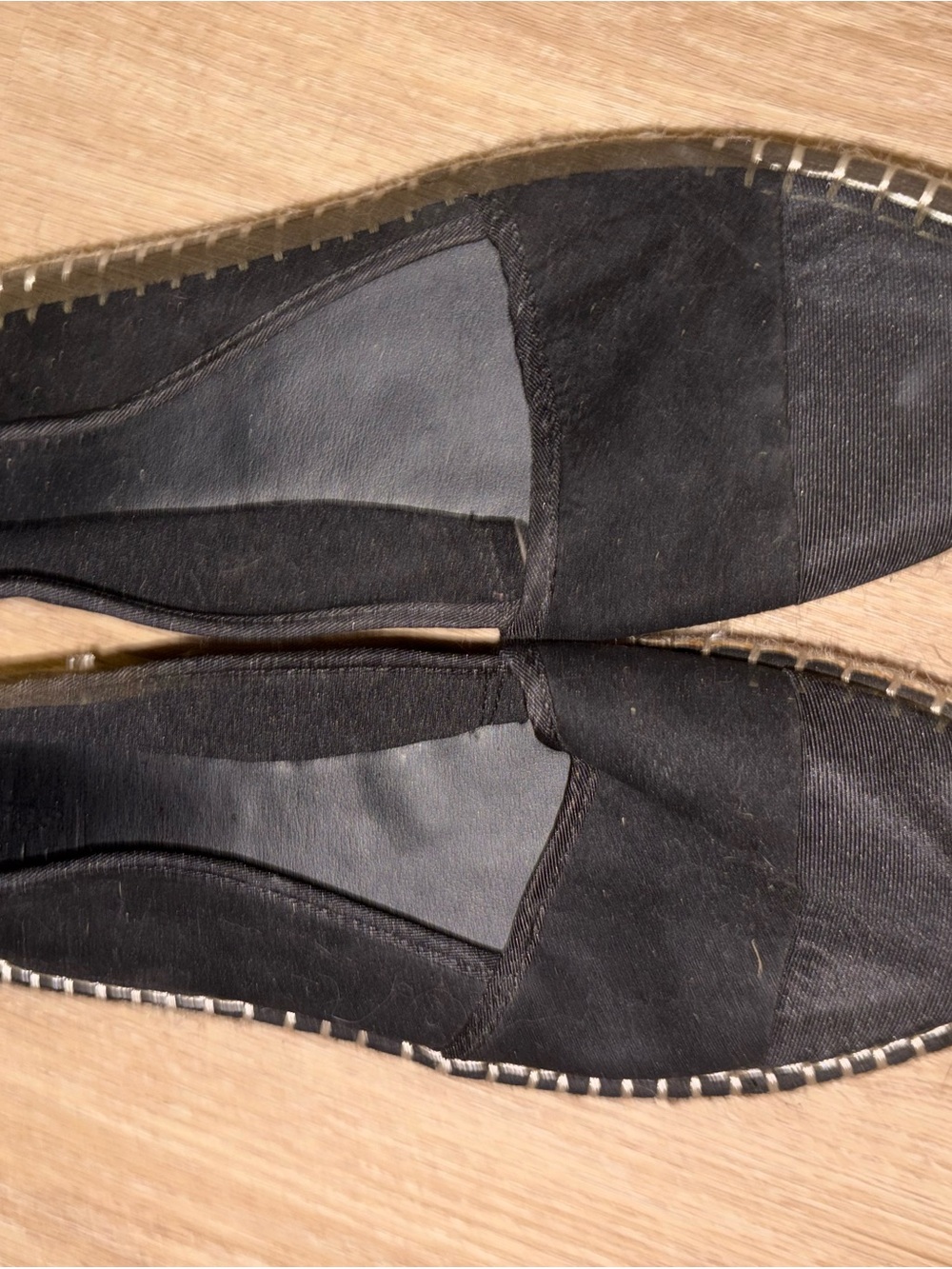 Black Slip-On Canvas Espadrilles